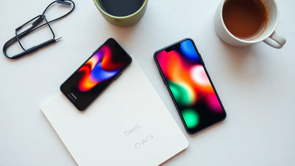 Notebook checklist beside a phone and coffee on a wooden table