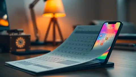 Desk calendar and phone representing the end of a free trial